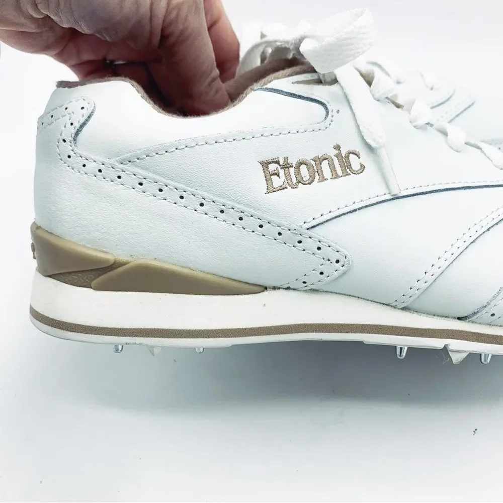 Etonic Stabilites ST Women’s White Leather Metal Spiked Golf‎ Shoes 6 New